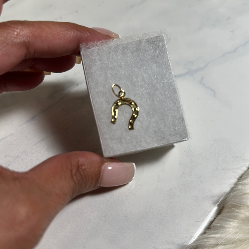10k Gold Horseshoe Pendant